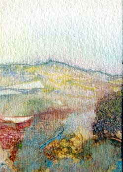 "Landscape #2" by Barbara Park, Madison WI - Watercolor (NFS)